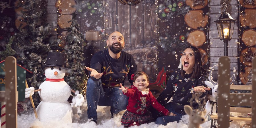 fotos niños Navidad en estudio