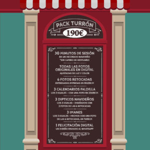 Tarjeta Regalo Sesión Fotográfica Navidad - Pack Turrón
